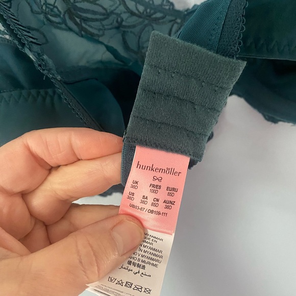 Hunkemoller Bra Size 38D, color Forest Green, NWOT - Picture 3 of 3